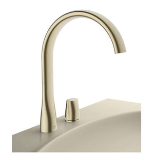 Countertop washbasin 650 x 550 mm in greige