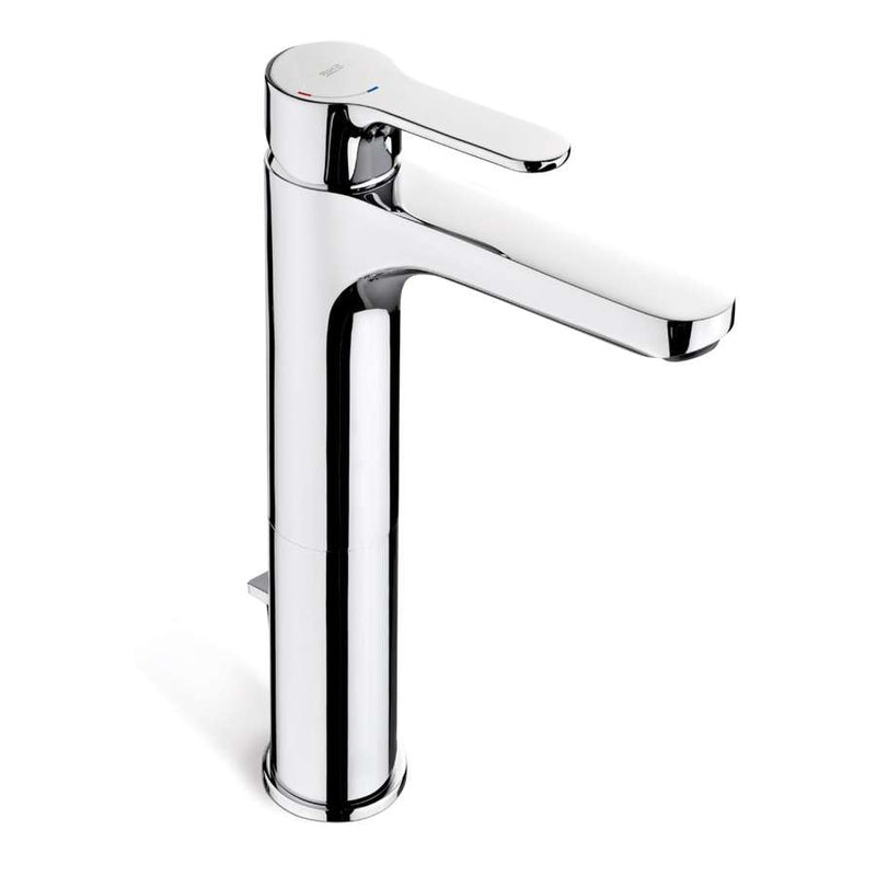 L20 Monoblock high basin mixer with pop-up waste in chrome