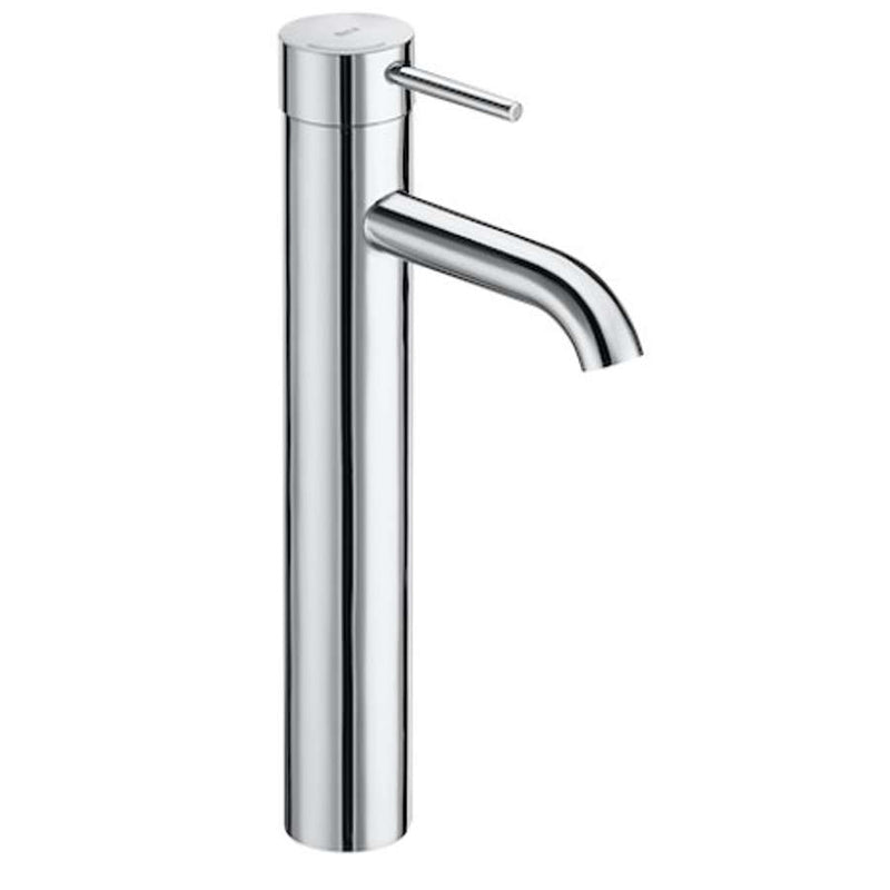 Lanta smooth body high-neck basin mixer with click clack waste