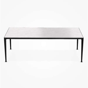 IMT220_C, Top Matt Carrara White Marble 0890M, Frame Painted Black Chrome 0170M