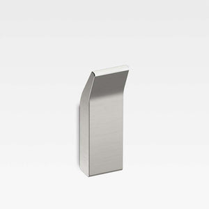 Robe hook in brushed steel