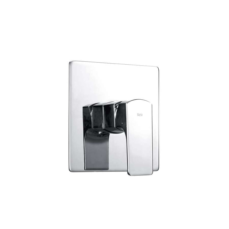 Escuadra Built-in shower mixer control valve in brushed dark black 150 x 150 mm