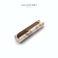 Balancing Letter Opener - Bianco Carrara & Burnished Brass