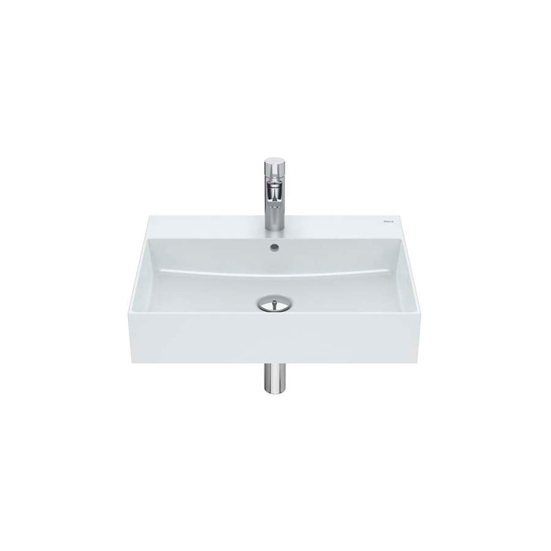 Inspira FINECERAMIC® wall-hung or vanity vitreous china basin in pearl 600 x 490 x 120 mm