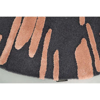 Bespoke Custom Design 1 Round Steel Gray & Old Pink ID-77946 (PCS) TW766, V8 Hand-Tufted Cut Pile Rug 2000 x 2000 x 17 - 23 mm
