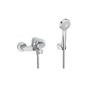 Alfa wall-mounted bath-shower mixer in chrome