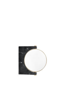 Studio Pepe - Pepe Marble Wall Mirror 30 x 250 x 250 mm - Brass/Black Marble
