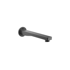 Aqua SQUARE - Wall bath spout 1/2 in brushed titanium black