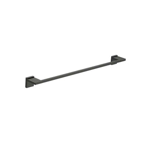 Rubik Towel Rail in Matt Black 600 x 62 x 45 mm (Can be installed with screws or adhesive)