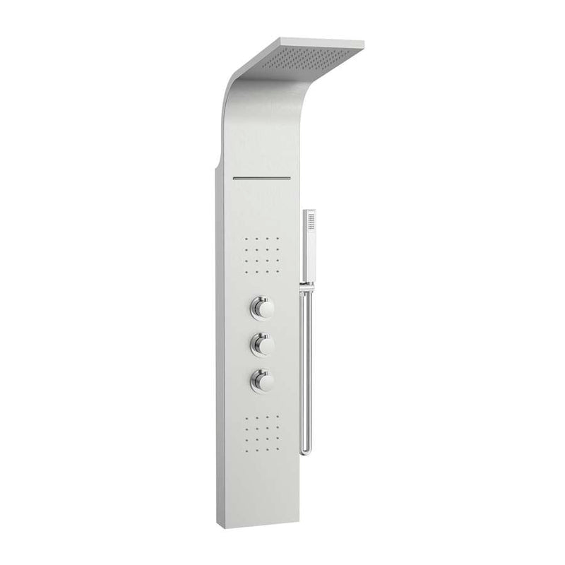 Evolution Thermostatic hydromassage column in chrome