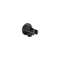 Roca A5B5250NM0 Aqua round water inlet 1/2" connection in brushed titanium black with shower bracket