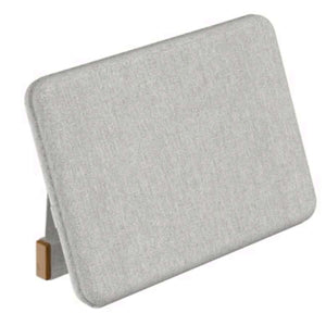 Roca A248674000 TURA Bath headrest with wood counterweight. (Made of recycled acrylic fabric) Finish in grey