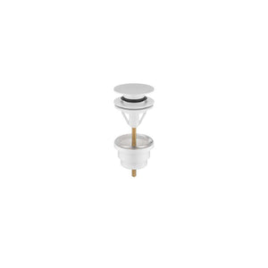 Basin Waste w/Overflow Push-to-close 1-1/4" - Matt White