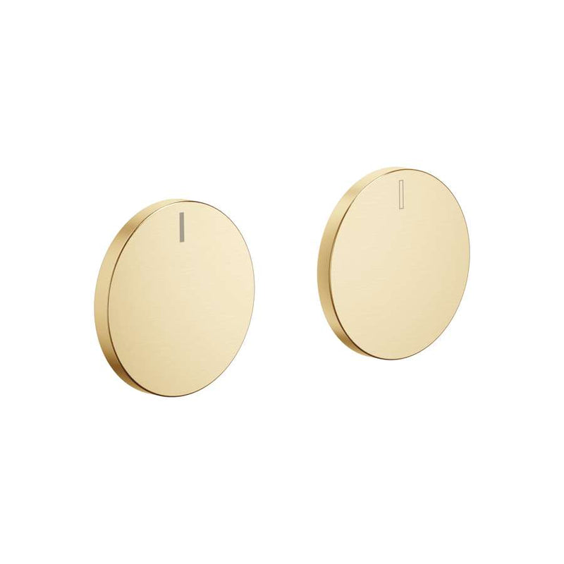 Dornbracht CYO 11283811-28 Handle Insert Set Hot & Cold in Brushed Durabrass