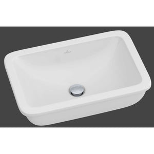 Loop & Friends Undercounter Washbasin, 540 x 340 x 185 mm, with overflow, outside surface glazed