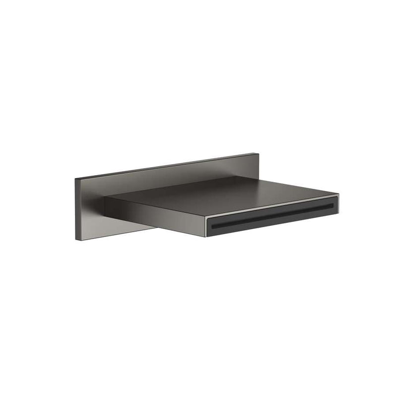 Dornbracht 13415979-99 WATER SHEET Wall-mounted Bath Mixer Cascade Spout in Dark Platinum Matt