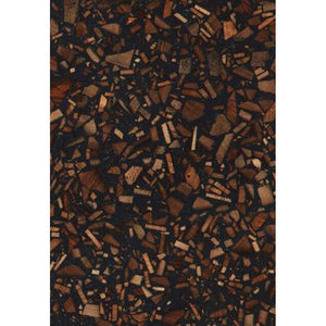 The London Collection Charcoal Walnut Charcoal Walnut Matte Recycled Timber Terrazzo Sheet 2440 x 1220 x 24 mm