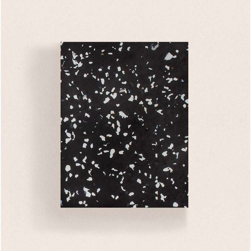 Black Rock Satin Recycled Plastic Panel 1000 x 1000 x 10 mm