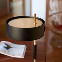 L0243 OR Lighting Table Lamp, Top Satin Gold, Frame Matt Black, light source not included, 1 x max 75W (E27)
