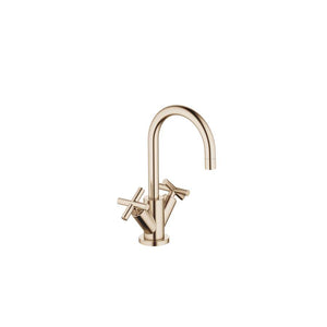 TARA Single-hole basin mixer with pop-up waste - Brushed Champagne (22kt Gold)