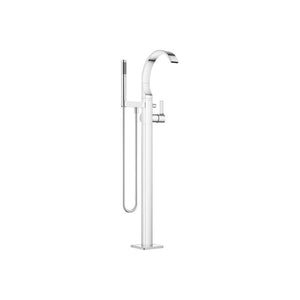 CYO Single-lever bath mixer with stand pipe for free-standing assembly with hand shower set - Chrome