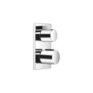 Concealed thermostat with one function volume control - Chrome