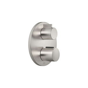 Concealed thermostat with one function volume control - Brushed Platinum