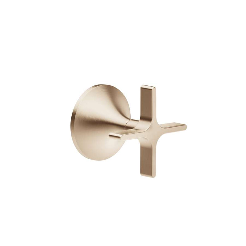 Dornbracht VAIA 36607809-46 Wall-mounted Valve Trim Part Clockwise Closing 1/2" in Brushed Champagne (22kt Gold)