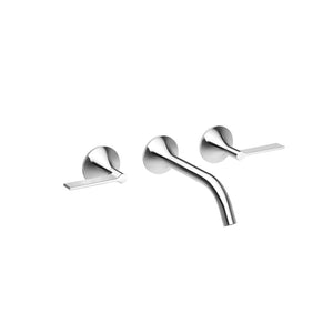 VAIA Wall-mounted basin mixer without pop-up waste - Chrome