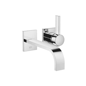 MEM Wall-mounted single-lever basin mixer without pop-up waste - Chrome