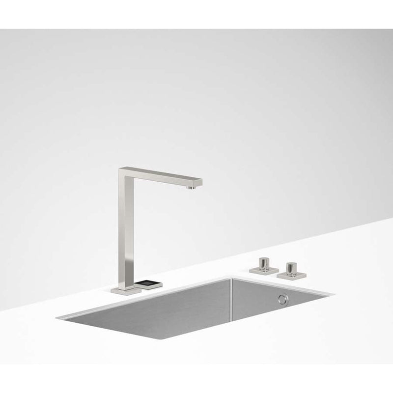 Dornbracht Lot 41270680-06 eUNIT KITCHEN Deck-mounted Electronic Sink Mixer w/Waste Kit in Platinum Matt