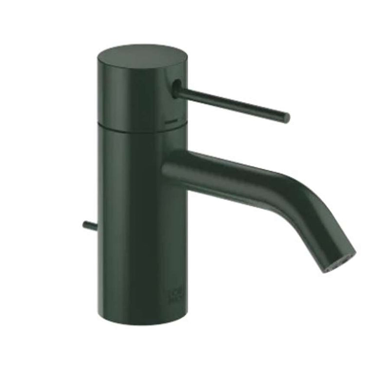 META META SLIM Single-lever basin mixer with pop-up waste - Dark Green