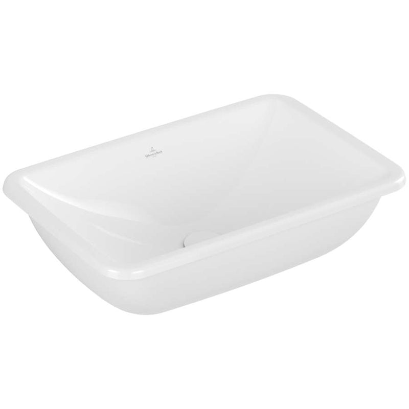 Loop & Friends Undercounter Washbasin, 540 x 340 x 190 mm, with overflow, outside surface glazed