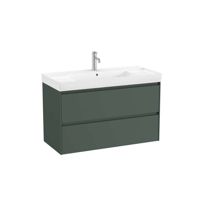 Roca A857764513 ONA unik furniture with 2 drawers matt green 1000mm