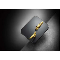 LIMBONSAI 79121NBRG  Deck-mounted Single-lever Basin Mixer in Na-No Black w/ Rose Gold Knobs