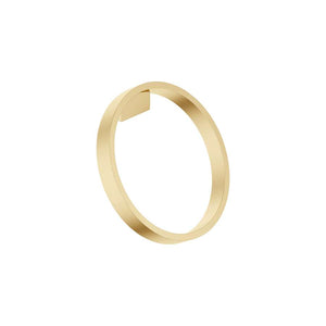 CYO Towel ring round - Brushed Durabrass (23kt Gold)