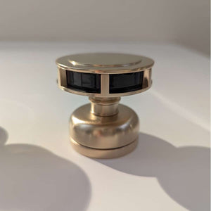 Madison 83.251.970.46 (XS-072920) Special made Tzelan robe hook with Black Insert in Champagne Matt