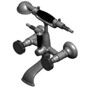 Madison 25023370-00 (XS-045223) Flair Wall Mounted Bath Mixer with Custom Made Tzelan Handles in Chrome