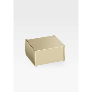 Covered toilet roll holder in greige