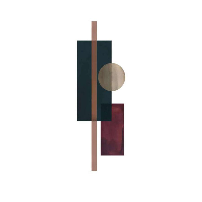 Paper Collective 30 110 Shapes of Colour 03 with black oak frame Acoustic Framed Art Panel 860 x 1200 x 30 mm