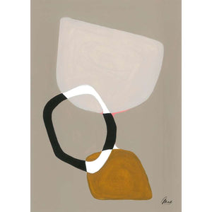 Paper Collective 50 123 Composition 03 by Mae Studio with natural oak frame Acoustic Framed Art Panel 860 x 1200 x 50 mm