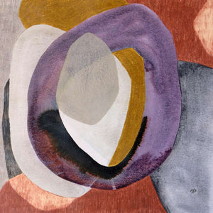 Paper Collective 50 Mikala Gandrup 10 with white aluminium frame Acoustic Framed Art Panel 1000 x 1000 x 50 mm