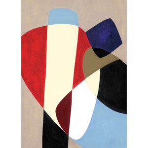 Paper Collective 50 Simone Forell 06 with white aluminium frame Acoustic Framed Art Panel 860 x 1200 x 50 mm