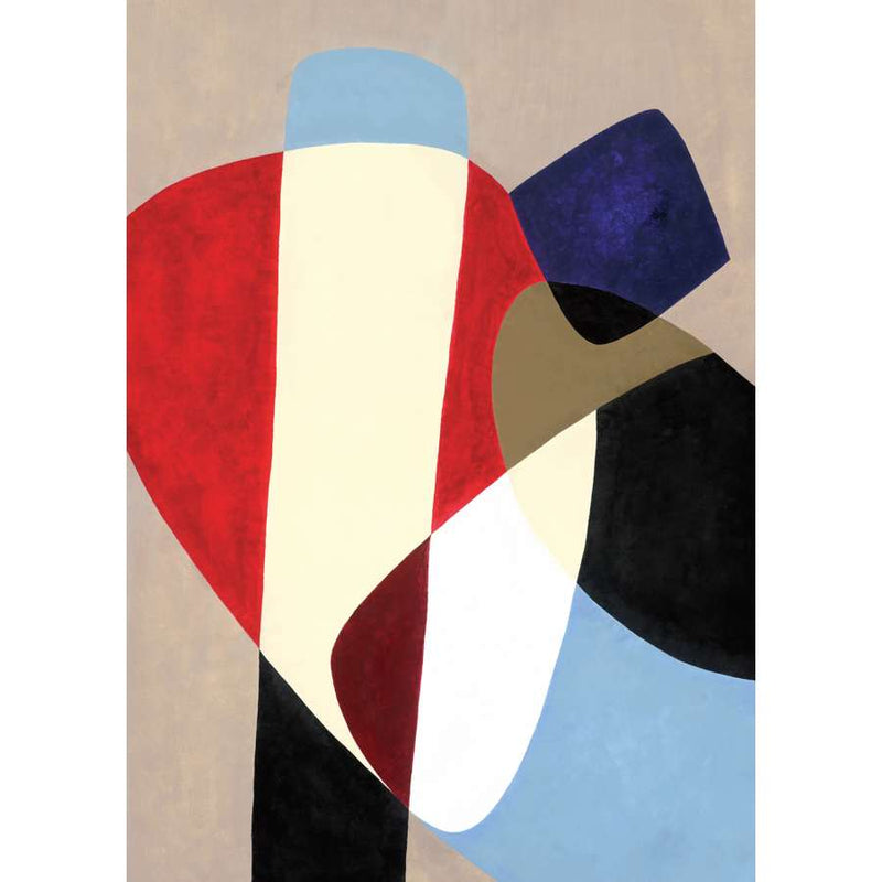 Paper Collective 50 Simone Forell 06 with white aluminium frame Acoustic Framed Art Panel 860 x 1200 x 50 mm
