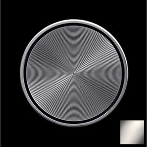 CYO XS-080882 Handle Insert with Textured Circle in Platinum Matt