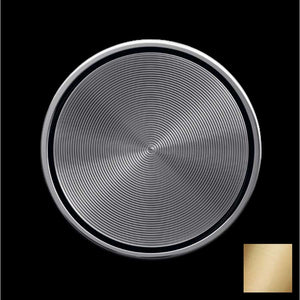 CYO XS-080885 Handle Insert with Textured Circle in Brushed Durabrass