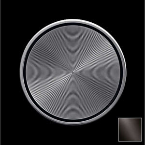 CYO XS-080886 Handle Insert with Textured Circle in Dark Platinum Matt