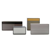 CD52BS, Frame Satin Chalk White 9118E, Lower Drawer Satin Chalk White 9118E, Upper Drawer Satin Tabacco 4232E, Upper drawer CD52BFS & Lower drawer CD52BFI