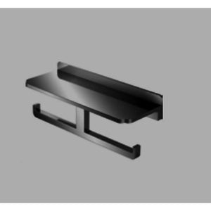 LIMBONSAI 9798111GM Double paper holder w/Cover 300 mm in Brushed Gun Metal