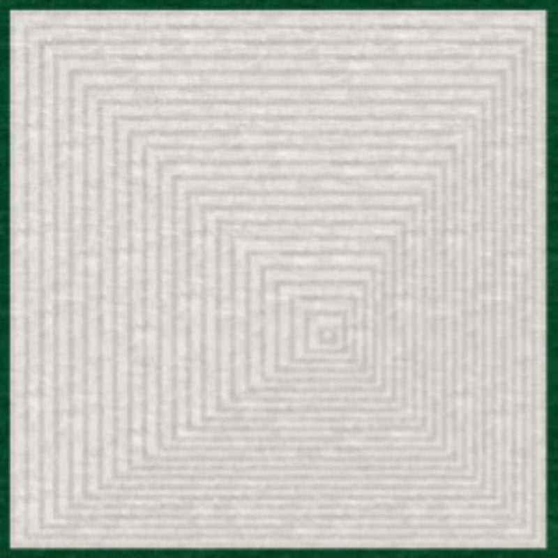 Patium Outdoor Collection Focus with Border Green (PCS) OP01, OP10 Hand-Tufted Loop Pile Rug 2500 x 2500 x 8 - 14 mm